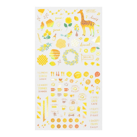 Midori Kalenderstickers Färgtema - Yellow - 2 - Midori - Tidformera
