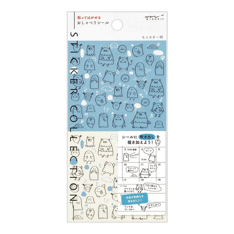 Midori Kalenderstickers - Monsters - 1 - Midori - Tidformera