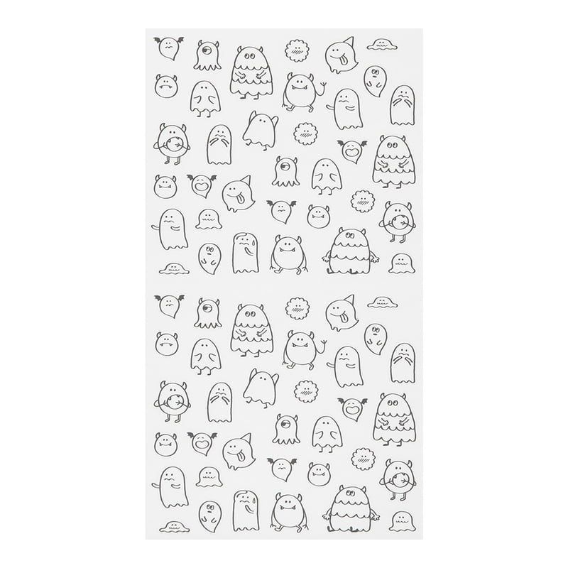 Midori Kalenderstickers - Monsters - 3 - Midori - Tidformera