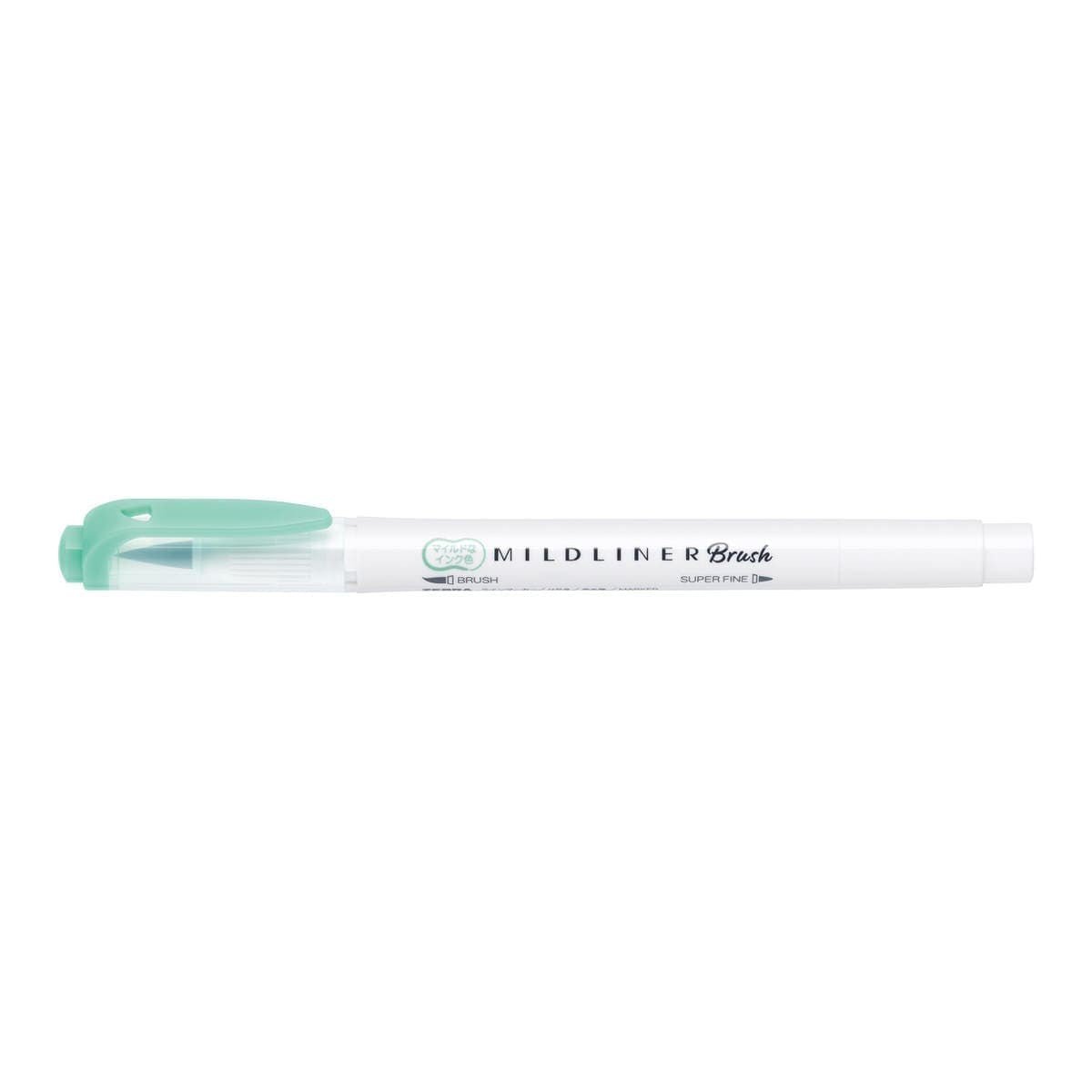 Mildliner Brush pen - Blue Green - Zebra - Tidformera