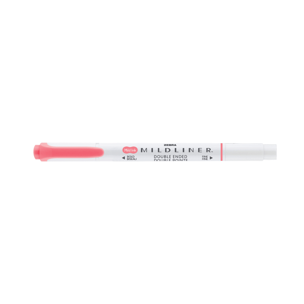 Mildliner Överstrykningspenna - Coral pink - 1 - Zebra - Tidformera