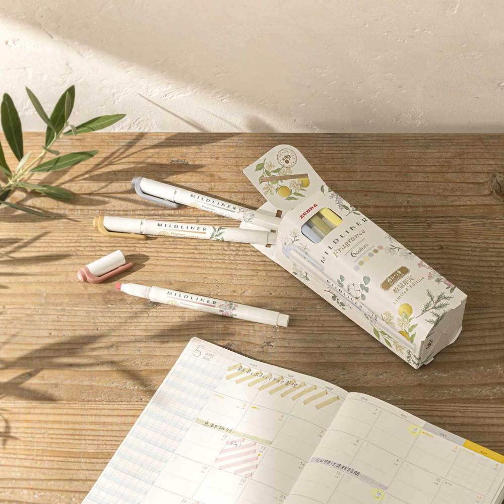 Mildliner Överstrykningspennor - Limited edition - Fragrance - 5 - Zebra - Tidformera