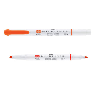 Mildliner Överstrykningspenna - Marigold från Zebra - Rödorange överstrykningspenna - Tidformera