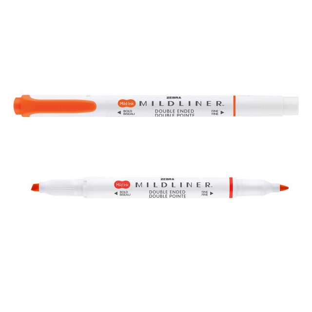 Mildliner Överstrykningspenna - Marigold från Zebra - Rödorange överstrykningspenna - Tidformera