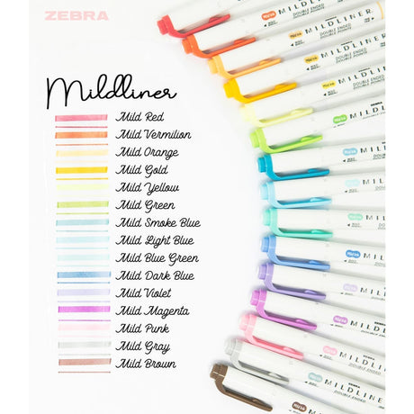 Mildliner Överstrykningspenna - Orange - 2 - Zebra - Tidformera