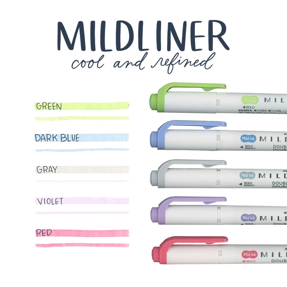 Mildliner Överstrykningspennor 10 - pack - 4 - Zebra - Tidformera
