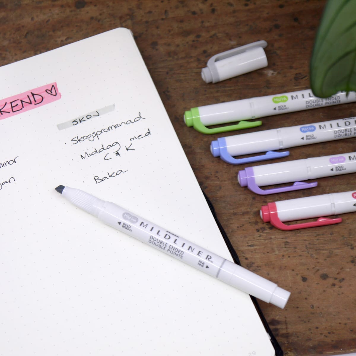 Mildliner Överstrykningspennor 5 - pack - Cool & Refined - 3 - Zebra - Tidformera