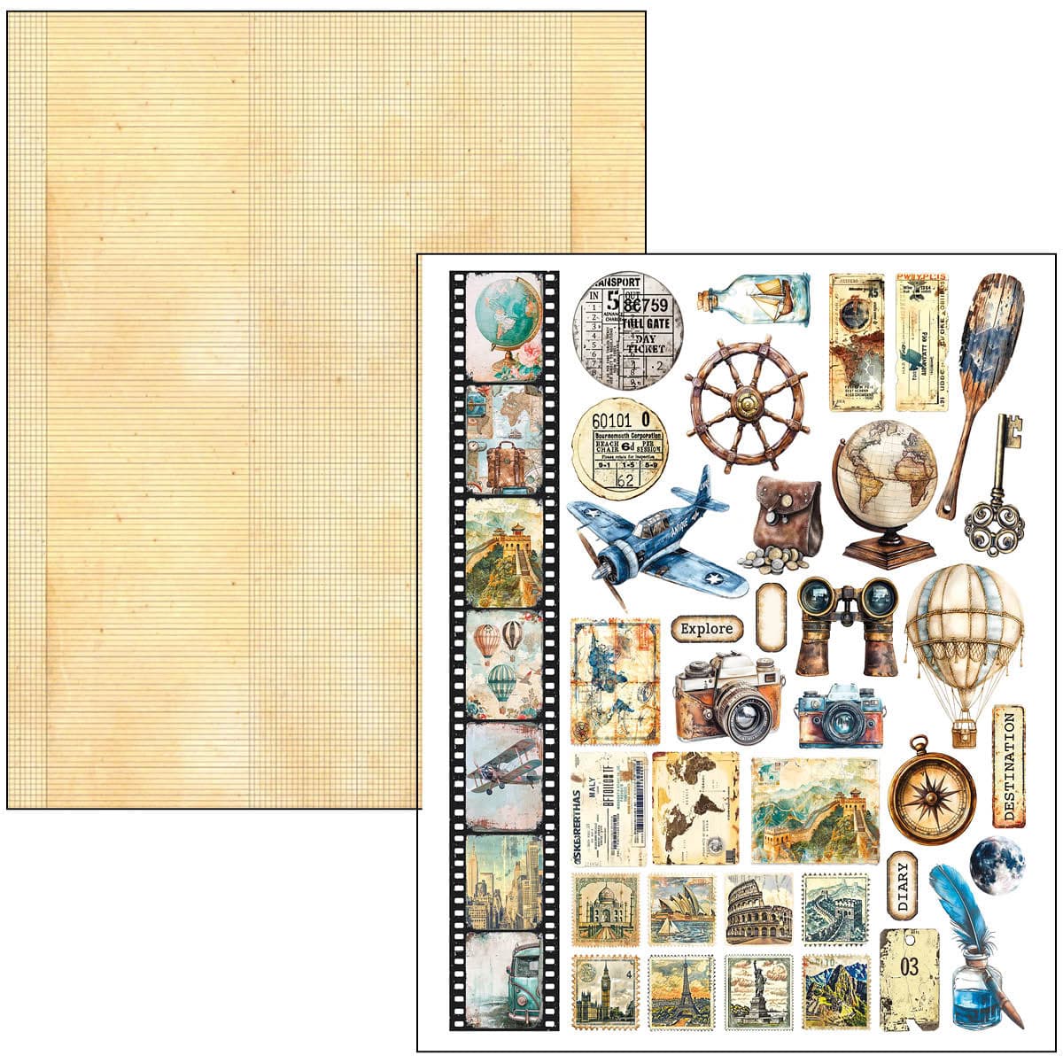 Mixed media book - Journey ahead - 19 - Ciao Bella - Tidformera