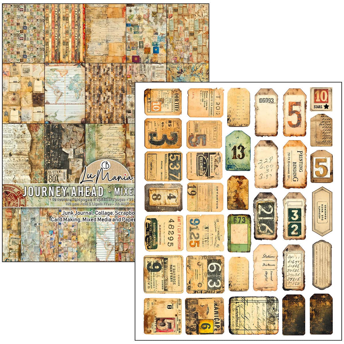 Mixed media book - Journey ahead - 2 - Ciao Bella - Tidformera