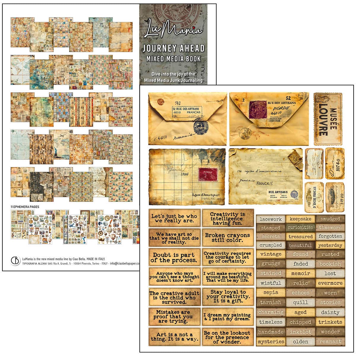 Mixed media book - Journey ahead - 27 - Ciao Bella - Tidformera