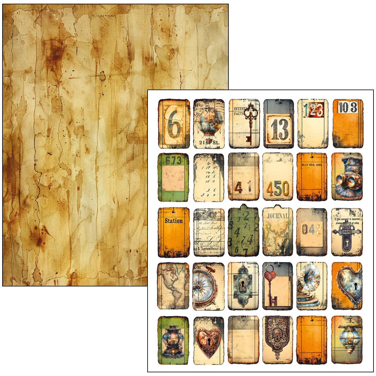 Mixed media book - Past time - 25 - Ciao Bella - Tidformera