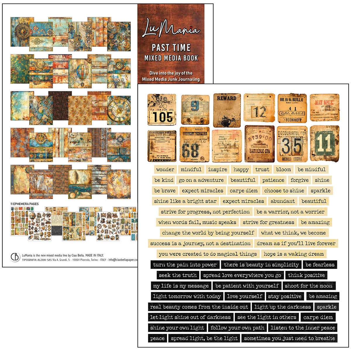 Mixed media book - Past time - 27 - Ciao Bella - Tidformera