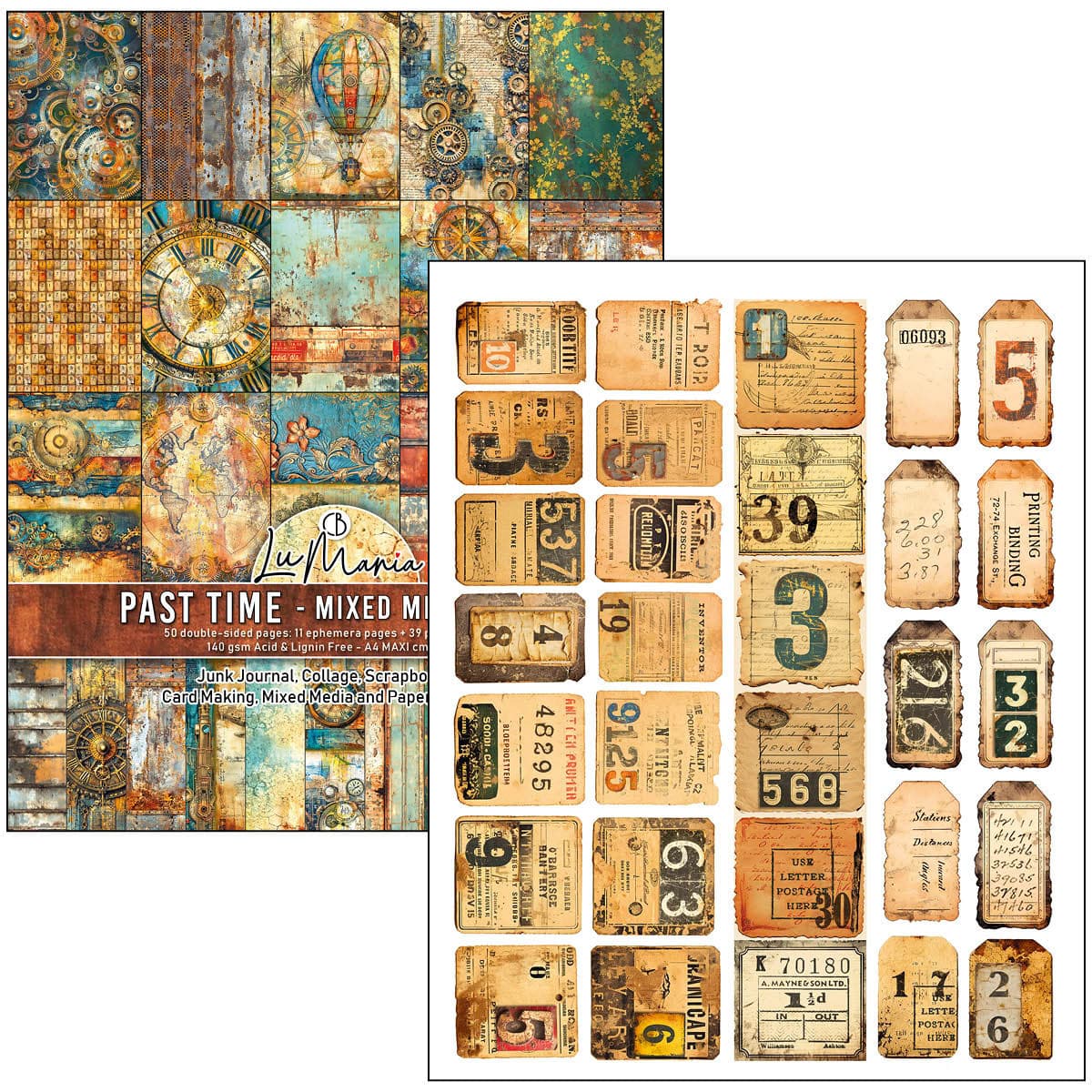 Mixed media book - Past time - 2 - Ciao Bella - Tidformera