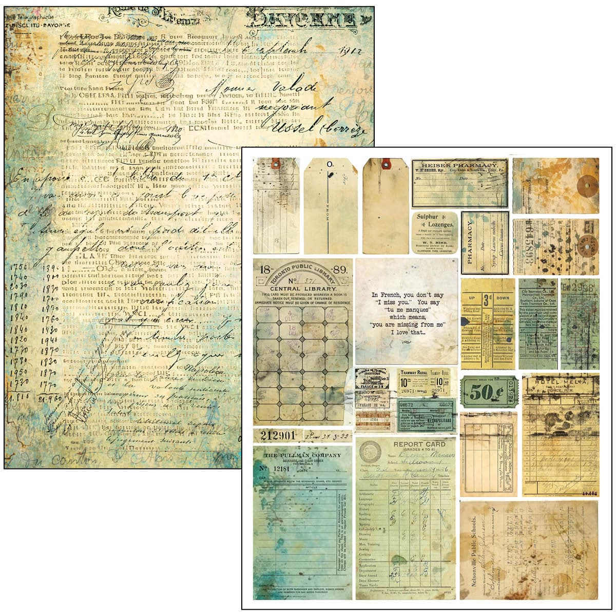 Mixed media book - Time capsule - 22 - Ciao Bella - Tidformera