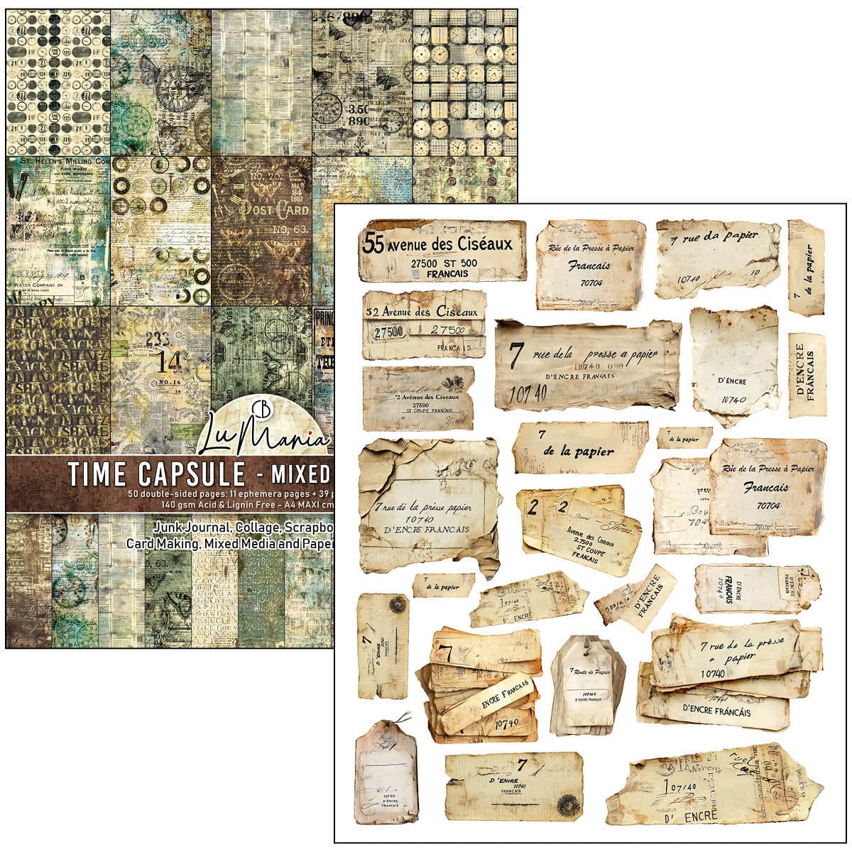 Mixed media book - Time capsule - 2 - Ciao Bella - Tidformera