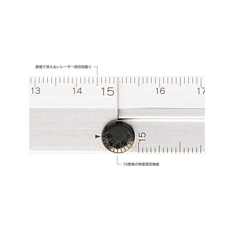 Multi Ruler 30 cm Aluminium - silver - 3 - Midori - Tidformera