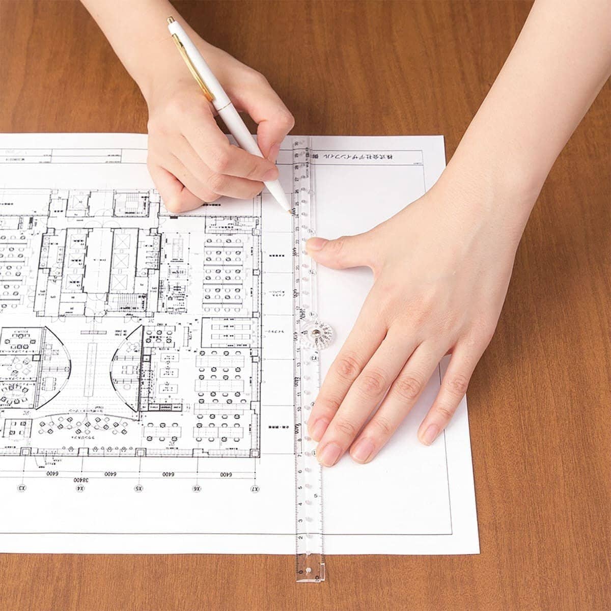 Multi Ruler 30 cm Linjal - 6 - Midori - Tidformera