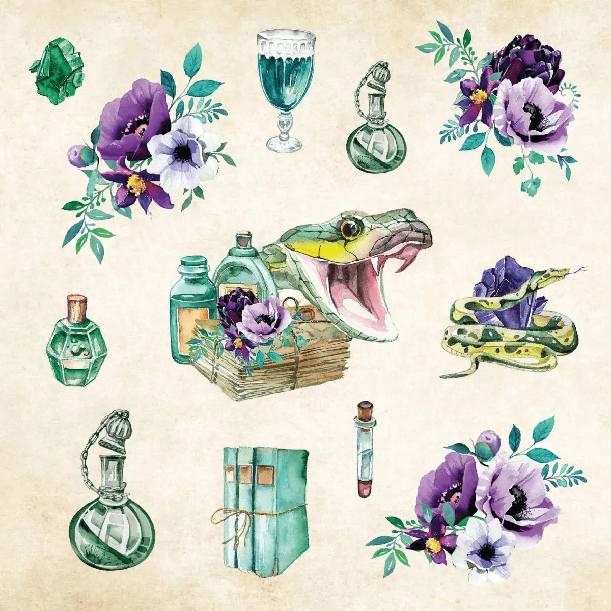 Mystical Ephemera! Sticker book - 2 - Peter Pauper Press - Tidformera