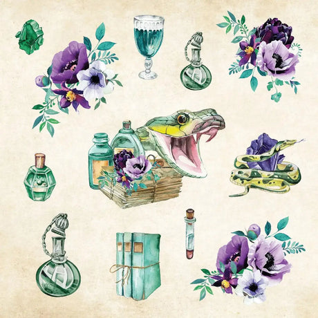 Mystical Ephemera! Sticker book - 2 - Peter Pauper Press - Tidformera