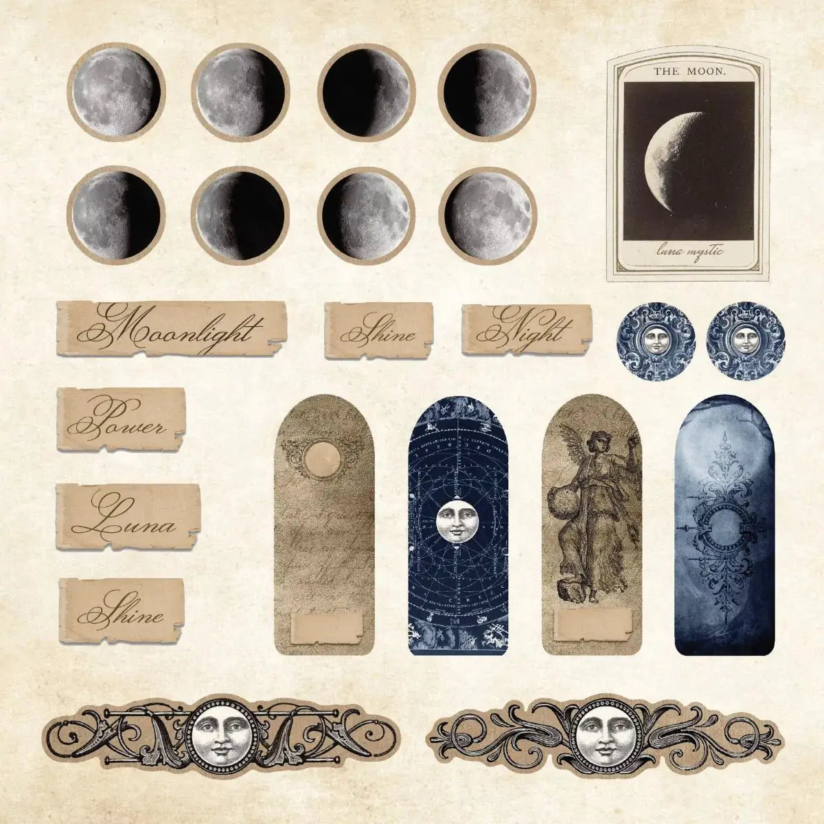 Mystical Ephemera! Sticker book - 5 - Peter Pauper Press - Tidformera