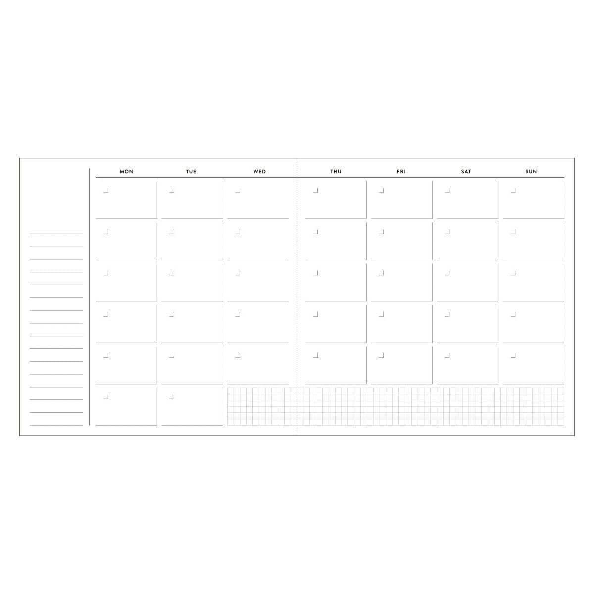 Neo agenda - Daily - Kvadratisk - Gray - 2 - Mark's Inc - Tidformera