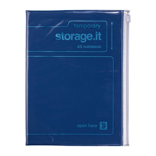 Notebook Storage.it A5 - Dotted/Lined - Navy - 1 - Mark's Inc - Tidformera