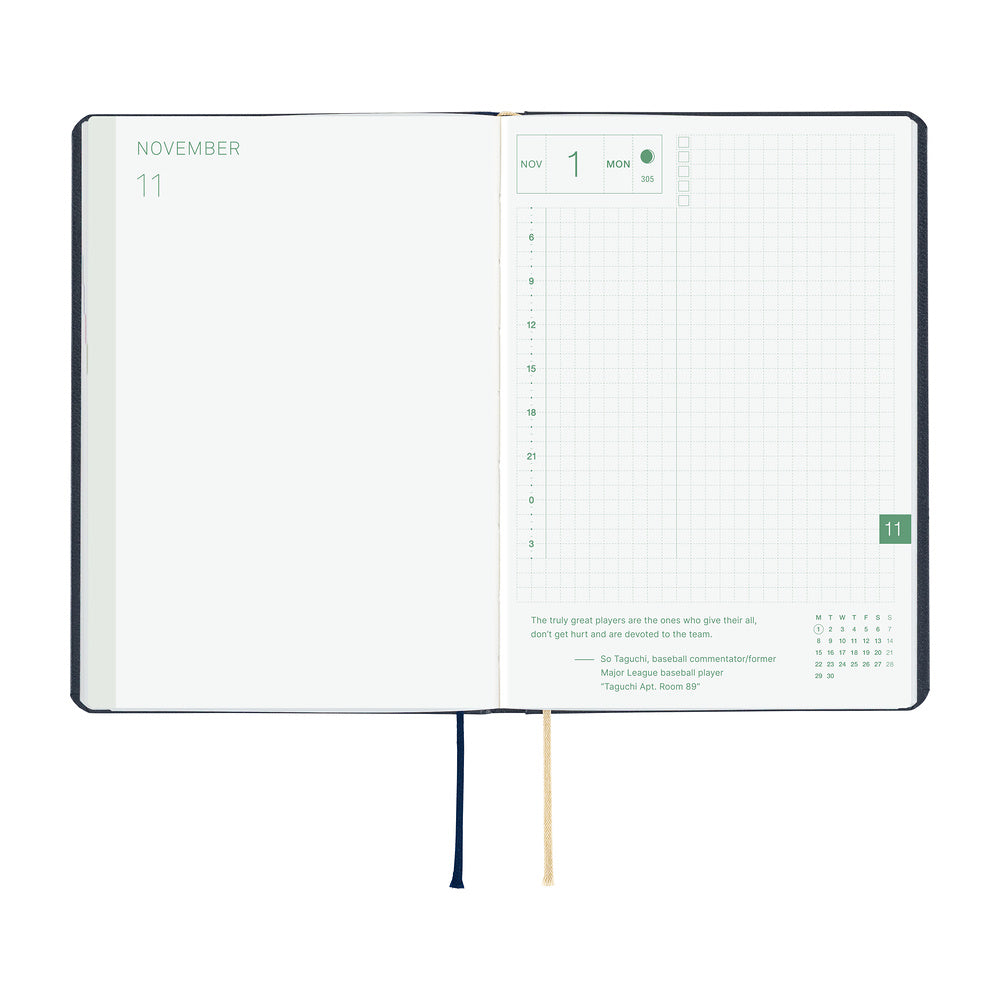 Hobonichi HON A6 Slash Navy - 2027
