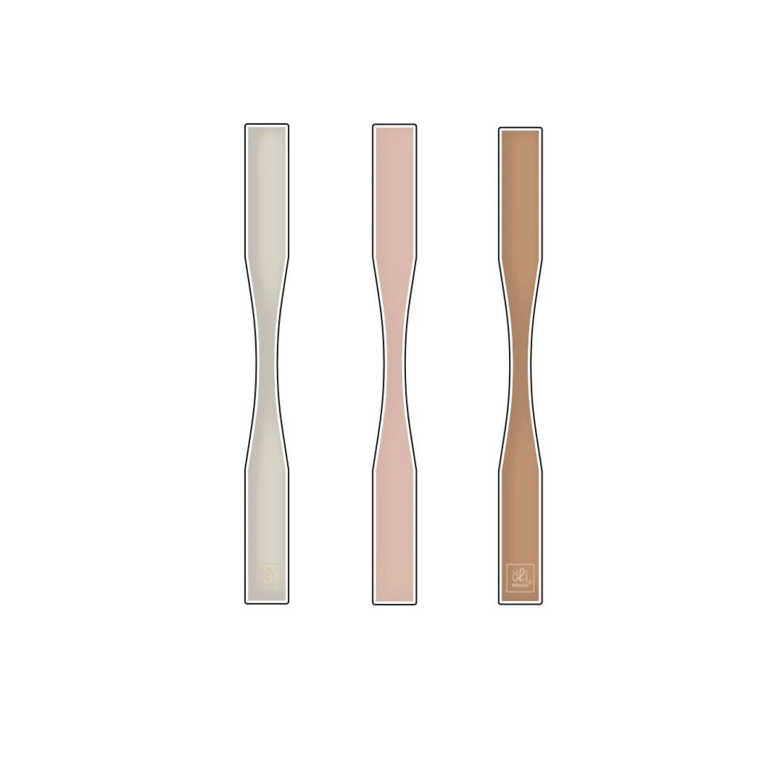 Oli clip Warm Neutral Slimline 3 - pack Medium - 2 - Oli Block - Tidformera