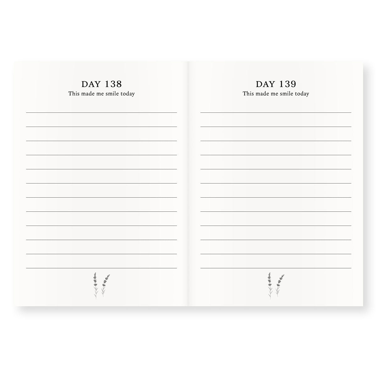 One Year Journal - Green Lavender - 2 - Tommy & Annika - Tidformera