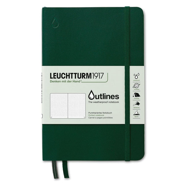 Outlines Dotted B6 - Walden green från Leuchtturm1917 - Grön anteckningsbok - Tidformera