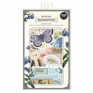 Paperie Pack Bo Bunny - Brighton - Papprenhar motiv i natur- och vintagetema- American Crafts - Tidformera