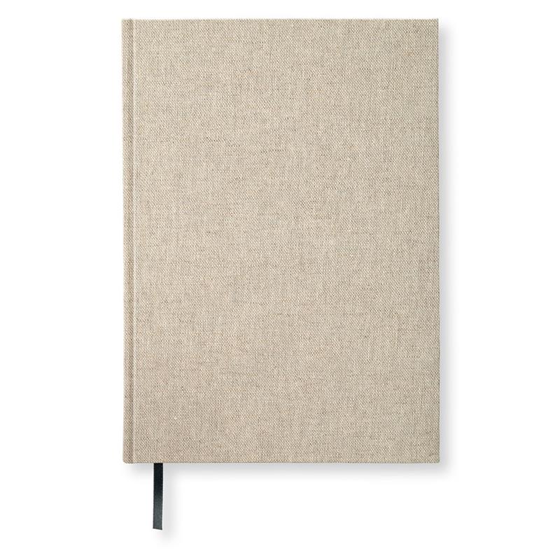 Paperstyle anteckningsböcker A4 Olinjerad Rough Linen 192 s från Paperstyle - Beige anteckningsbok - Tidformera