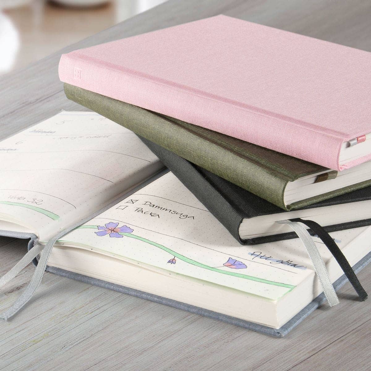 Paperstyle anteckningsböcker Dotted - Khaki Green - 3 - Paperstyle - Tidformera