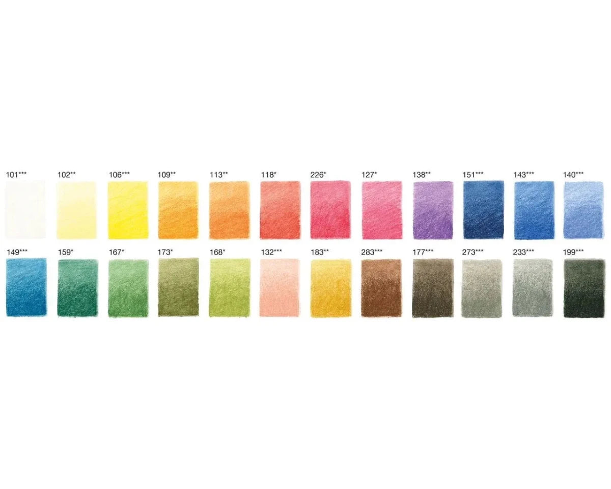 Pastellpennor Pitt Pastel 24 färger - 3 - Faber-Castell - Tidformera