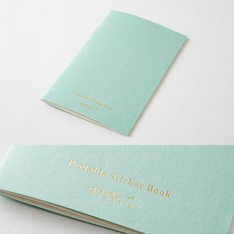 Peelable Sticker Book - Blue - 2 - Midori - Tidformera