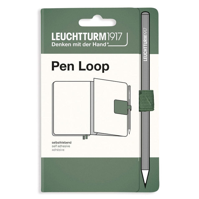 Pen Loop Olive från Leuchtturm1917 - Olivgrön pennhållare - Tidformera
