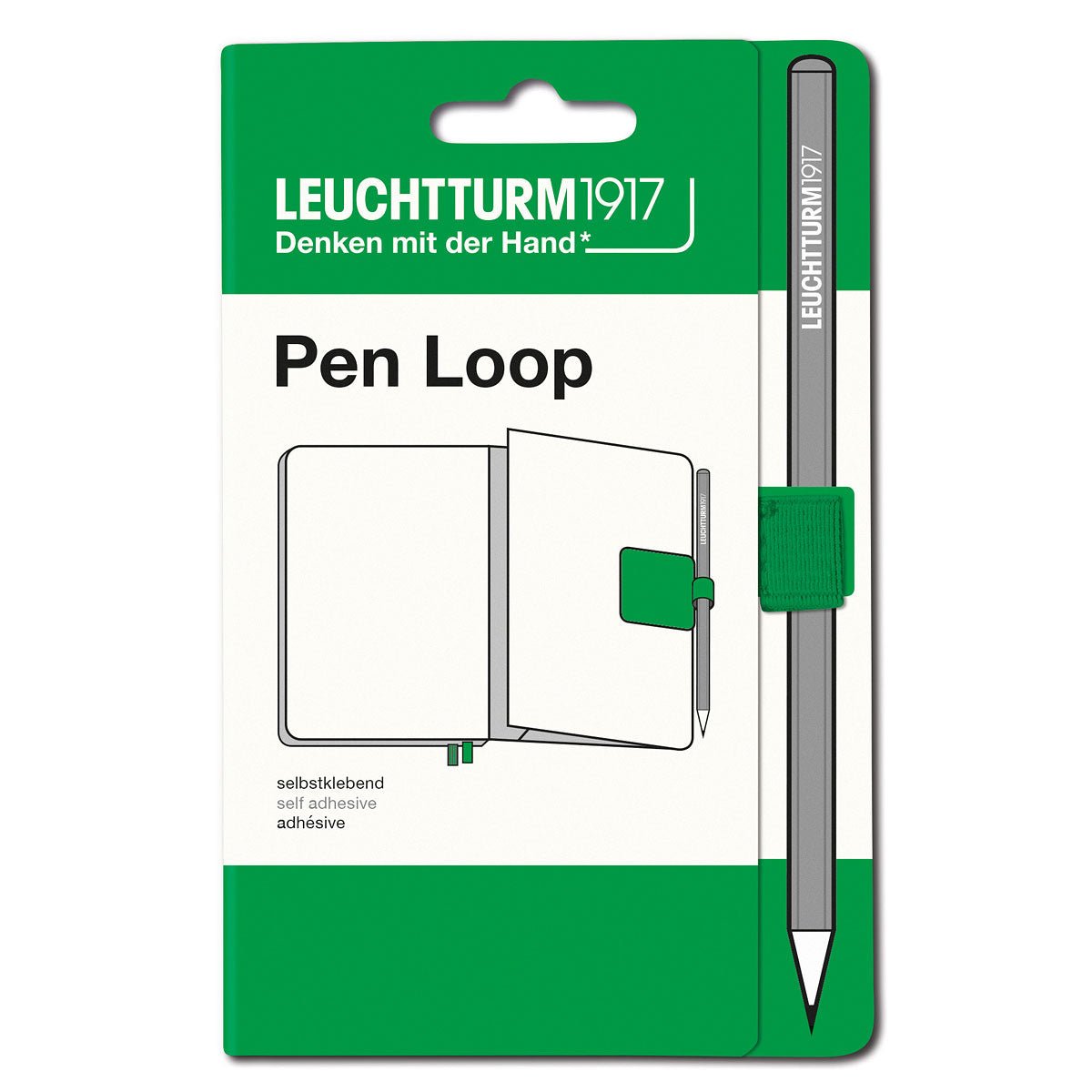 Pen Loop Spring Leaf från Leuchtturm1917 - Grön pennhållare - Tidformera