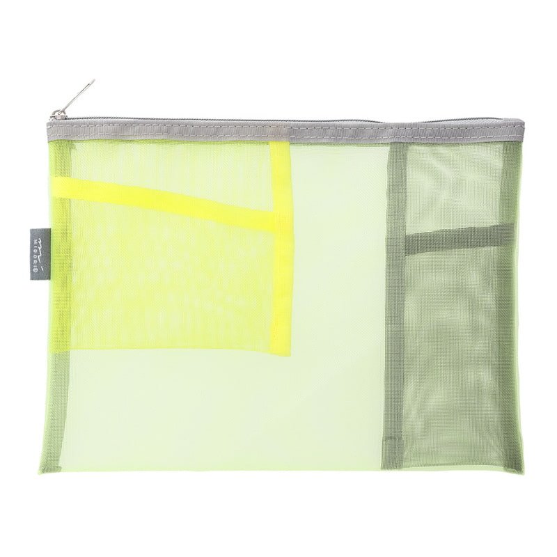 Pen & Tool Pouch Mesh Yellow Green - 3 - Midori - Tidformera