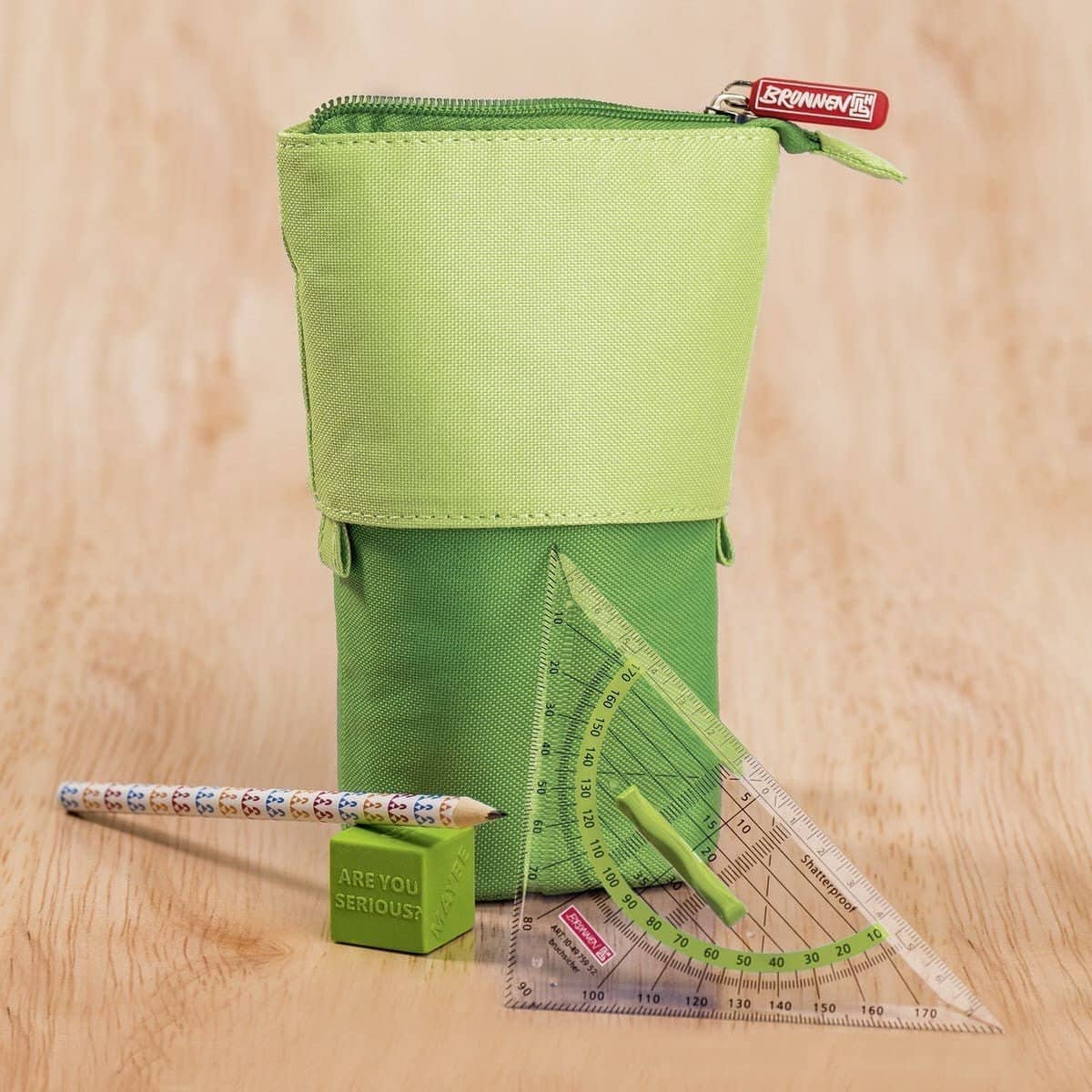 Pennfodral Pennkopp i ett - Grön - 1 - Brunnen - Tidformera