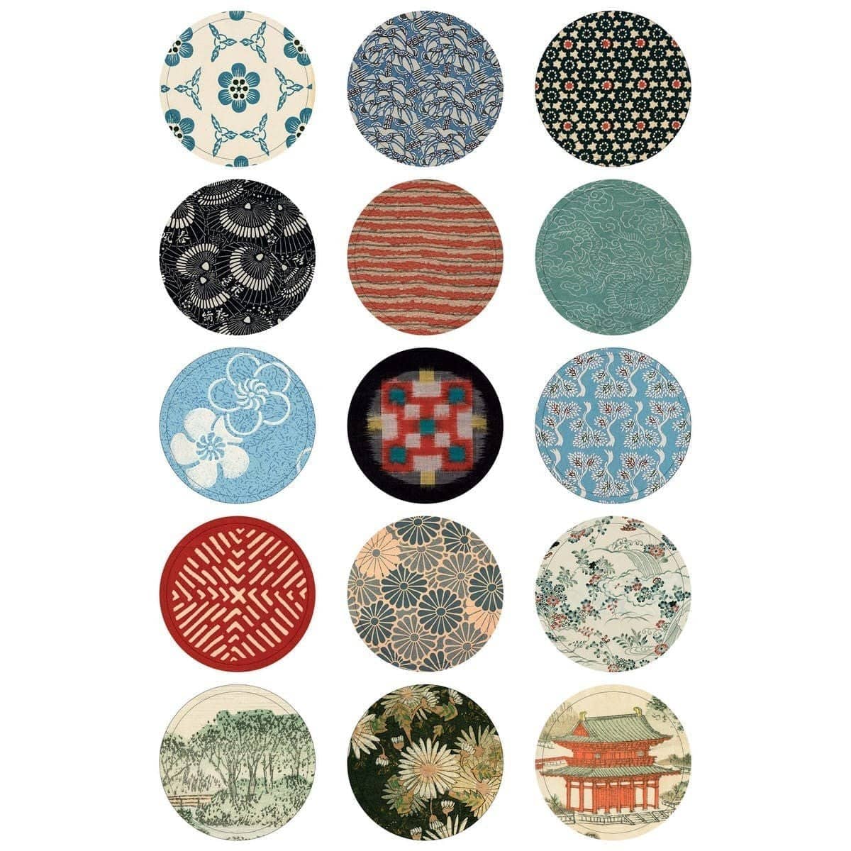 Pepin Labels, stickers & tape Sticker book - Japan style - 4 - Pepin Press - Tidformera