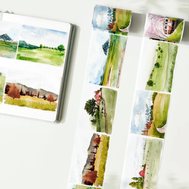 Pet tape Countryside Escapade - 66,5 mm - 6 - Washi Tape Shop - Tidformera