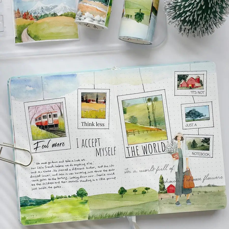 Pet tape Countryside Escapade - 66,5 mm - 3 - Washi Tape Shop - Tidformera