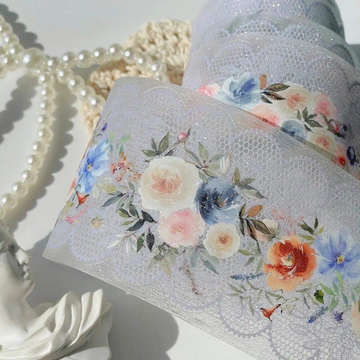 PET Tape Fleur de Lune - 55 mm - 4 - Washi Tape Shop - Tidformera