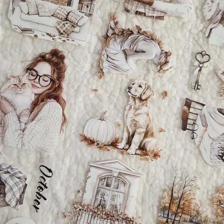 Pet Tape - Lana - 70 mm - Calming Beige - 6 - Lana's Scrap Shop - Tidformera