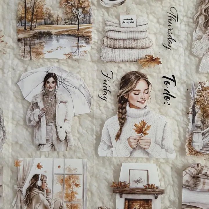 Pet Tape - Lana - 70 mm - Calming Beige - 5 - Lana's Scrap Shop - Tidformera