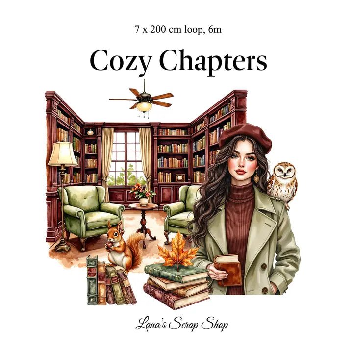 Pet Tape - Lana - 70 mm - Cozy Chapters - 2 - Lana's Scrap Shop - Tidformera