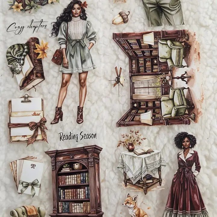 Pet Tape - Lana - 70 mm - Cozy Chapters - 3 - Lana's Scrap Shop - Tidformera