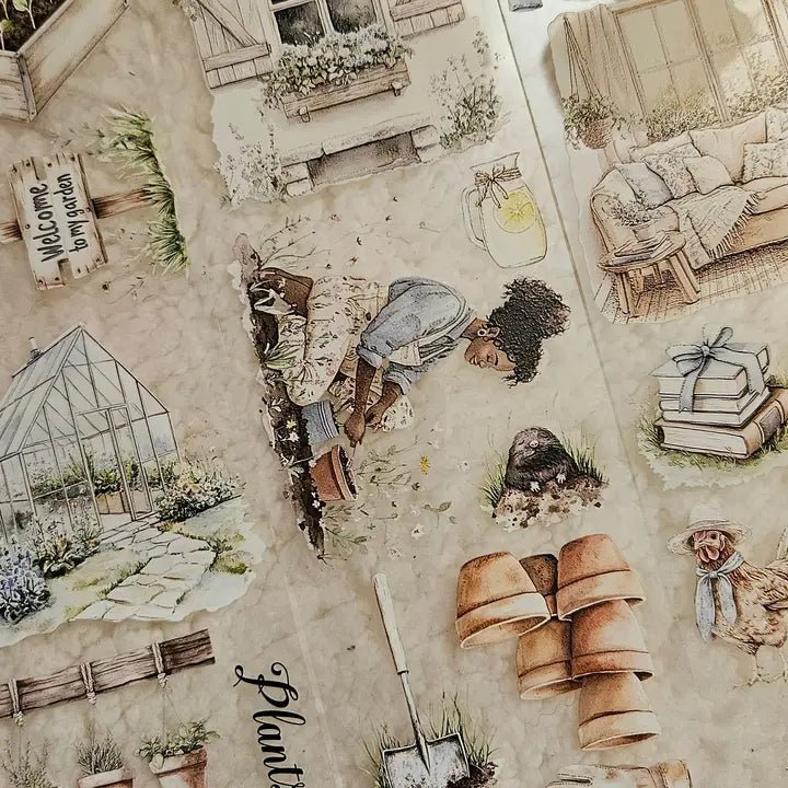 Pet Tape - Lana - 70 mm - Gardening Theraphy - 3 - Lana's Scrap Shop - Tidformera