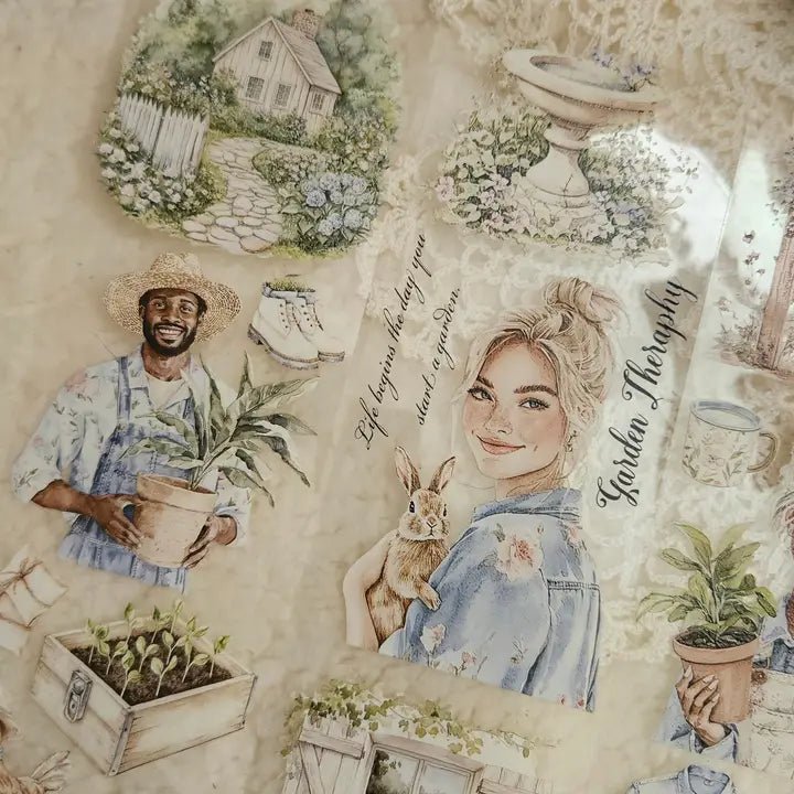 Pet Tape - Lana - 70 mm - Gardening Theraphy - 5 - Lana's Scrap Shop - Tidformera