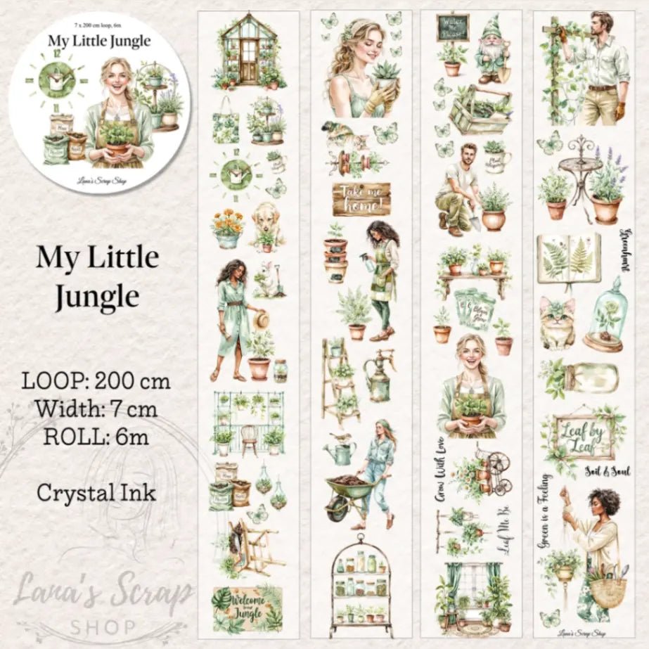 Pet Tape - Lana - 70 mm - My Little Jungle - 2 - Lana's Scrap Shop - Tidformera